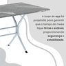 Conjunto Sala de Jantar Mesa Retangular 140x75cm Tampo Granito Topázio 6 Cadeiras Rio - 9