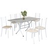 Conjunto Sala de Jantar Mesa Retangular 140x75cm Tampo Granito Topázio 6 Cadeiras Rio - 2