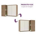 Ver imagem 5 de Armário Cozinha Aéreo de Parede Canto Reto 2 Portas c/ Nicho - Módulo Cozinha Mel - Luciane:Pérola O