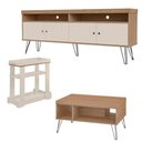 Ver imagem 1 de Rack Mesa de Centro Carrinho Rmc4642 Arly Carvalho Off White