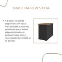Ver mais imagens de Conjunto 3 Peças com Mesa para Escritório Presidente Marrom/Nogal/Preto Artany