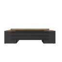 Ver imagem 7 de Conjunto 3 Peças com Mesa para Escritório Presidente Marrom/Nogal/Preto Artany