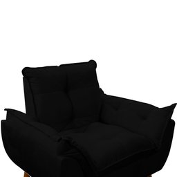 Poltrona Decorativa Sala de Estar Escritório Quarto Prime Cor: Bege - 5