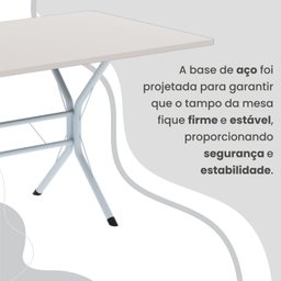 Conjunto Sala de Jantar Mesa Retangular 100x60cm Tampo Madeira Mdp 4 Cadeiras Rio - 9 Conjunto Sala de Jantar Mesa Retangular 100x60cm Tampo Madeira Mdp 4 Cadeiras Rio - 9