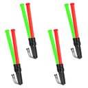 Ver imagem 1 de Bastao Sinalizador 2 Cores Led Kit 4 Unidades Fluorescente Emergencia Segurança Fiscalizaçao Transit
