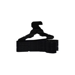 Kit 50 Cabides Giratório Cavado Preto – Praticidade e Organização - 1
