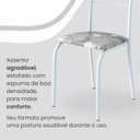 Ver imagem 6 de Conjunto Sala de Jantar Mesa Retangular 100x60cm Tampo Madeira Mdp 4 Cadeiras Rio