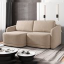 Ver imagem 6 de Sofá Cama para Sala de Estar 2 Lugares 216cm Montserrat K01 Veludo Bege - Lyam Decor