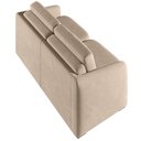 Ver imagem 7 de Sofá Cama para Sala de Estar 2 Lugares 216cm Montserrat K01 Veludo Bege - Lyam Decor