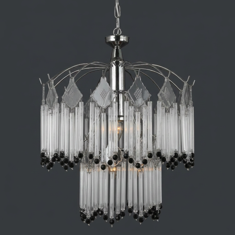 Luminária Pendente de Vidro Moderna para Sala de Estar – Design Sofisticado e Iluminação Elegante