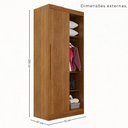 Ver imagem 5 de Guarda-Roupa Casal Modulado de Canto com Espelho 11 Portas Multimóveis Cinamomo
