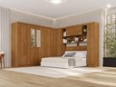 Ver imagem 1 de Guarda-Roupa Casal Modulado de Canto com Espelho 11 Portas Multimóveis Cinamomo