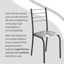 Ver imagem 7 de Conjunto Sala de Jantar Mesa Retangular 140x75cm Tampo Madeira Mdp 6 Cadeiras Rio