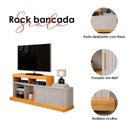 Ver imagem 3 de Rack Bancada para Sala Ambiente Scala Cedro Bali – Dj Móveis
