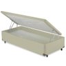 Cama Box Baú Solteiro Suede 78x188cm - Genki Kenko Colchões:areia - 1