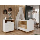 Ver imagem 2 de Jogo de Quarto de Bebê Cômoda e Berço Casinha Permobili