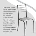 Ver imagem 7 de Conjunto Sala de Jantar Mesa Retangular 140x75cm Tampo Madeira MDP 6 Cadeiras Rio Prata/Paraopeba/Mart