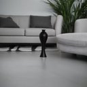 Ver imagem 2 de Vaso Decorativo de Chão Grande Preto Fosco de Cerâmica Califórnia