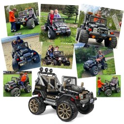 Carrinho Eletrico Infantil Peg Perego Gaucho Xp 4x4 24v Preto - 4