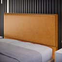 Ver imagem 3 de Cabeceira Box Casal King Com Tachas 195 cm Vicenza L02 Couríssimo Whisky - Lyam Decor