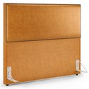 Ver imagem 1 de Cabeceira Box Casal King Com Tachas 195 cm Vicenza L02 Couríssimo Whisky - Lyam Decor