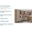 Ver imagem 6 de Cozinha Completa Modulada 10 Peças com Armário e Balcão Vidro Reflecta Mel Luciane Móveis