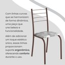 Ver mais imagens de Conjunto Sala de Jantar Mesa Retangular 140x75cm Tampo Madeira Mdp Indiana 6 Cadeiras Rio