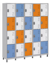 Ver imagem 2 de Locker de Aço 20 Portas Varias Cores Resistente e Seguro:azul