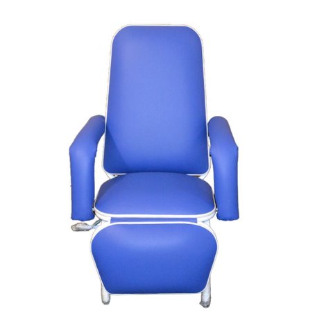Poltrona Standard Reclinável Descanso Azul Royal