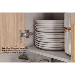 Cozinha Modulada 5 Peças Essence 100% Mdf com Cristaleira Itatiaia - 6 Cozinha Modulada 5 Peças Essence 100% Mdf com Cristaleira Itatiaia - 6