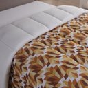 Ver imagem 1 de Edredom Dupla Face Estampado Solteiro com Viés - Marrom Malucasim Edredon Dupla Face Solteiro em Mal