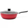 Panela Wok Brinox Garlic com Tampa de Vidro 24cm - 1