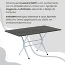Ver mais imagens de Conjunto Sala de Jantar Mesa Retangular 140x75cm Tampo Madeira Mdp Indiana 6 Cadeiras Rio