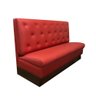 Sofá Booth 1,00m Estofado D28 para Bares e Restaurantes - Vermelho - Cor: Vermelho - 1