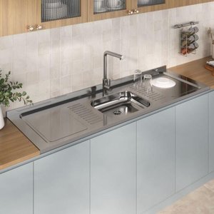 Pia de Inox 2,00 X 0,53 Lisa