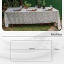 Ver imagem 7 de Toalha de Mesa Quadrada Jacquard Bordado Poli-bambu 180x350c