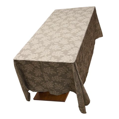 Toalha de Mesa Quadrada Jacquard Bordado Poli-bambu 180x350c
