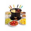 Ver imagem 3 de Aparelho Fondue 13 Peças Fratelli Conjunto Completo Garfos Suporte Panela Chocolate Queijo