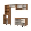 Ver imagem 5 de Cozinha Modulada Compacta 4 Peças com Aéreo Nicho e Torre Quente 2 Fornos Venaly