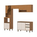 Ver imagem 3 de Cozinha Modulada Compacta 4 Peças com Aéreo Nicho e Torre Quente 2 Fornos Venaly