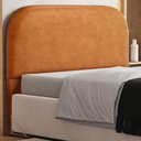 Ver imagem 2 de Cabeceira Cama Box Casal 140cm Orgânica Lanna W01 Couríssimo Canela - Lyam Decor