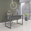 Ver imagem 1 de Mesa Madeira M150/70P25TUB 150cm Industrial Grafito Cinza