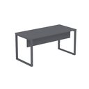 Ver imagem 3 de Mesa Madeira M150/70P25TUB 150cm Industrial Grafito Cinza