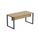 Ver imagem 3 de Mesa Madeira M150/70P25TUB 150cm Industrial Noce Naturalle e Preto Marrom/Marromle