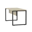 Ver imagem 7 de Mesa Madeira M150/70P25TUB 150cm Industrial Nogueira Casablanca e Preto Bege