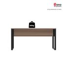 Ver mais imagens de Mesa Madeira M150/70P25TUB 150cm Industrial Walnut e Preto Marrom