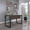 Ver imagem 1 de Mesa Madeira M150/70P25TUB 150cm Industrial Walnut e Preto Marrom