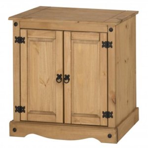 Balcão Buffet em Madeira com 2 Portas e 2 Gavetas Marrom Antique