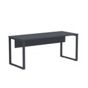 Ver imagem 3 de Mesa Madeira M1700/700P25TUB 170cm Industrial Grafito Cinza