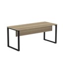 Ver imagem 3 de Mesa Madeira M1700/700P25TUB 170cm Industrial Noce Naturalle e Preto Marrom/Marromle